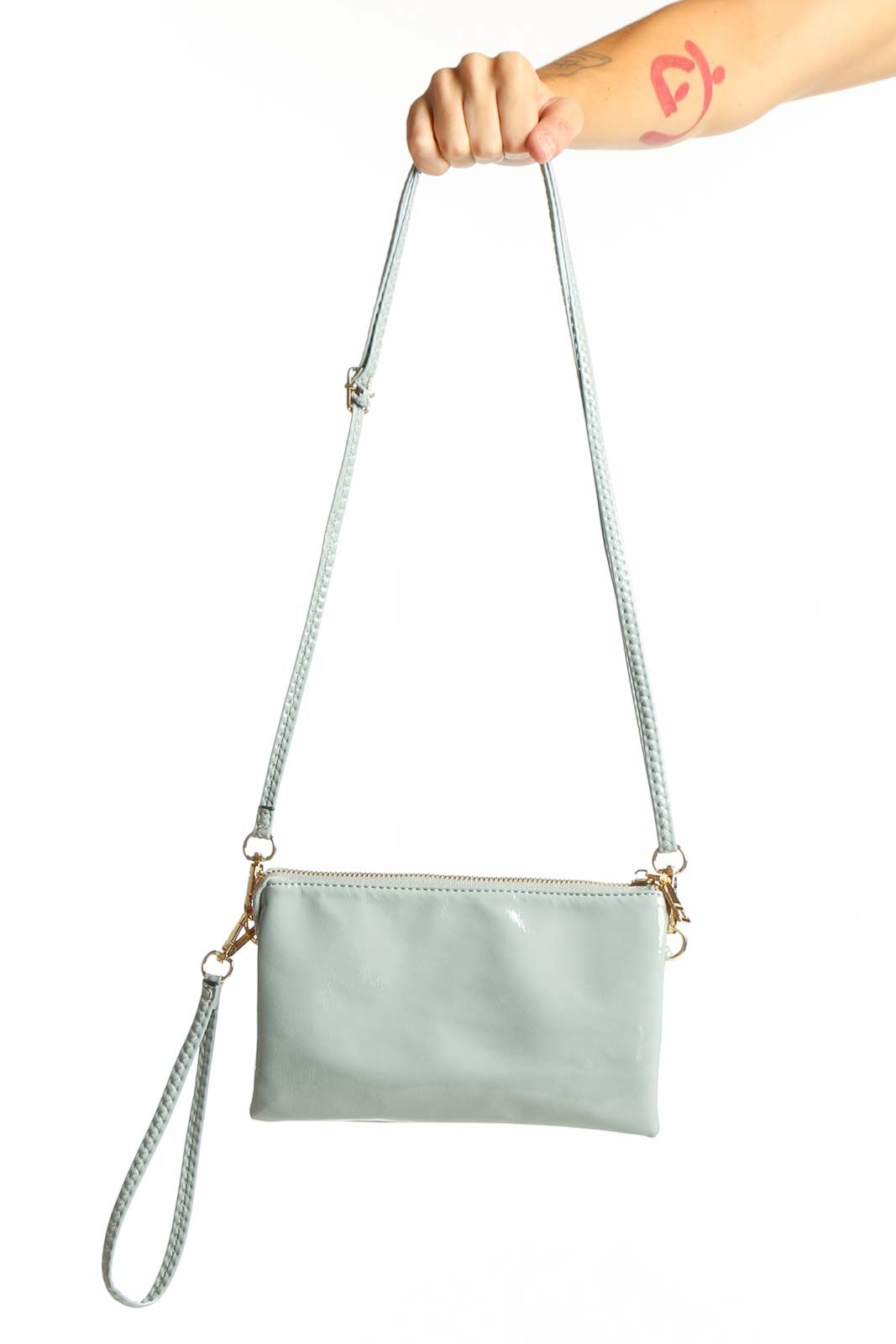 Mint Green Compact Crossbody Bag Front