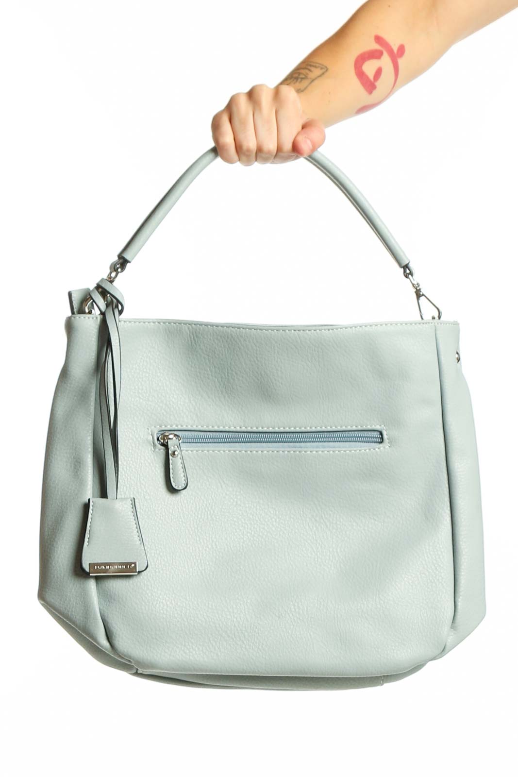 Sage Green Crossbody Bag with Adjustable Strap Front