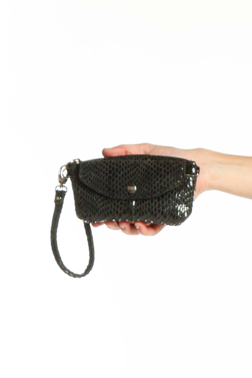 Black Mesh Crossbody Bag XS Front