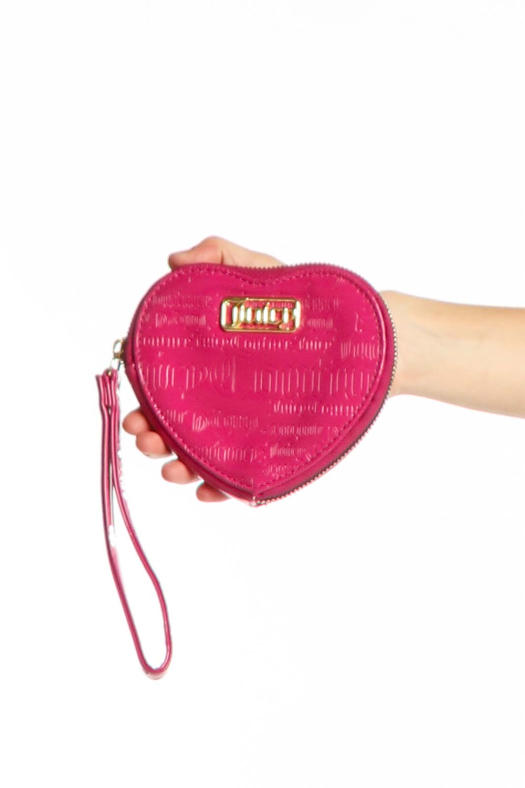 Pink Heart-Shaped Juicy Couture Clutch Front