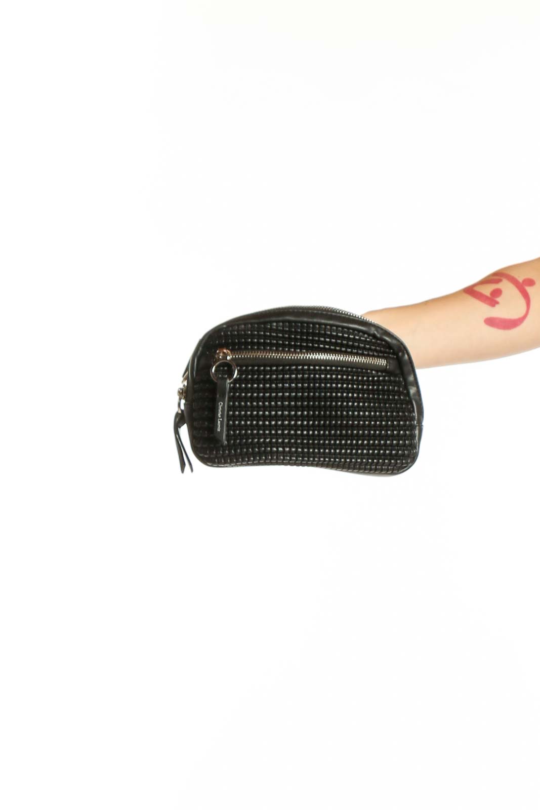 Black Studded Crossbody Bag Front