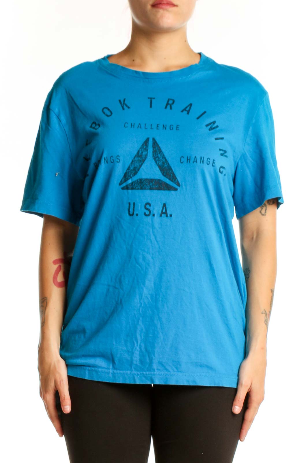 Blue Book Training Graphic T-Shirt Front
